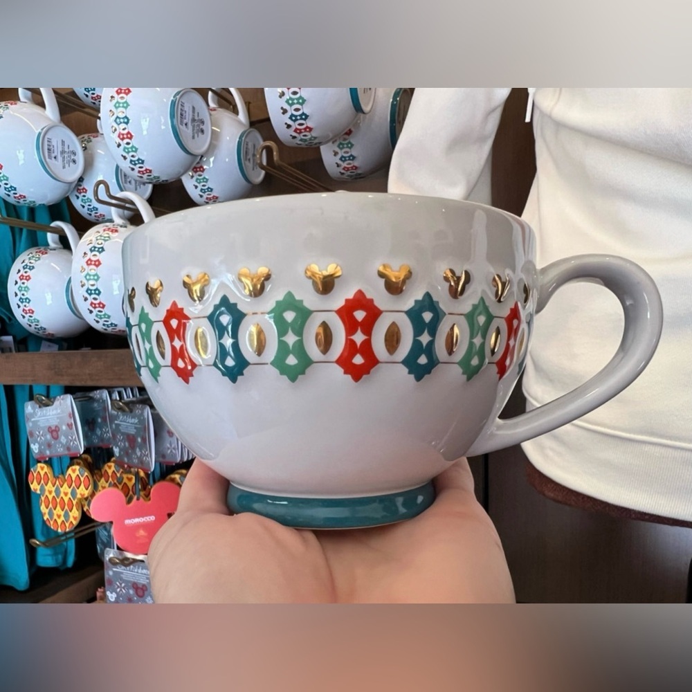 Disney Parks Morocco iconic Mickey Pattern Coffee Cup - Picture 1 of 7